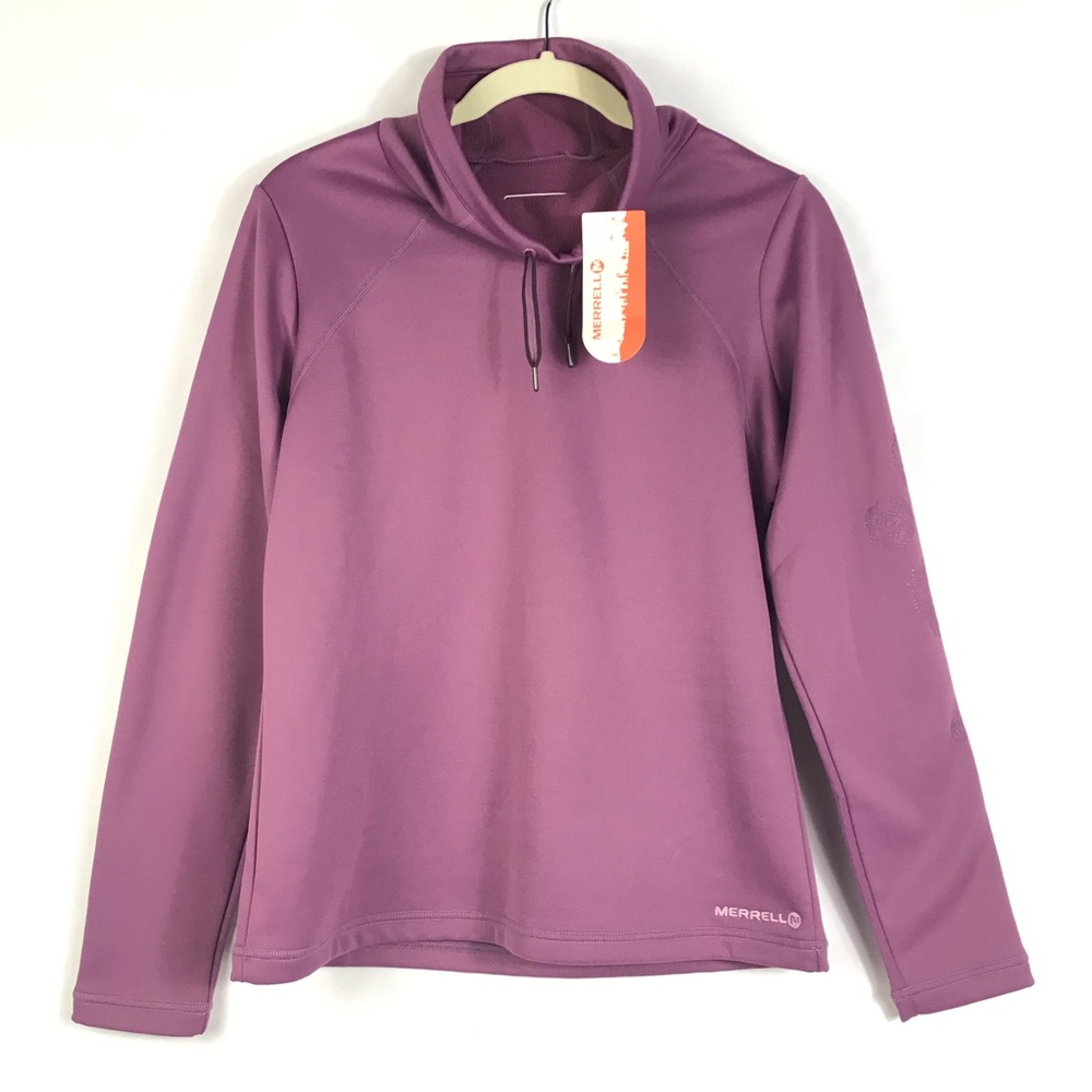 Merrell High Mock Turtleneck Fleece Pullover Top